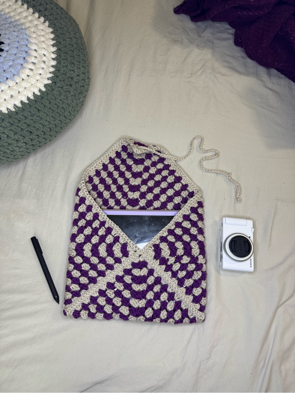 Handmade Crochet Tablet Sleeve